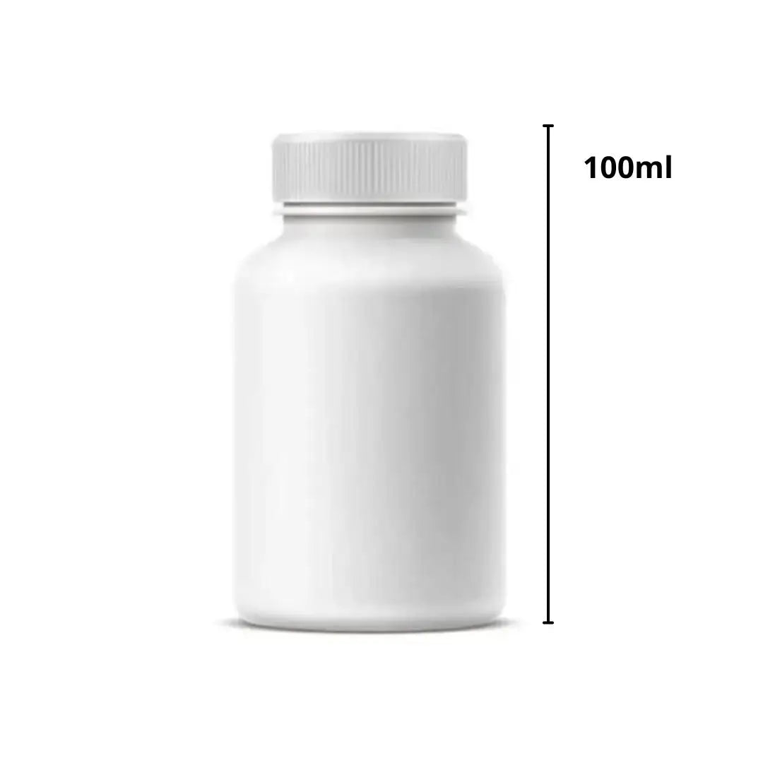 HDPE Tablet Bottle - White CRC 100ml
