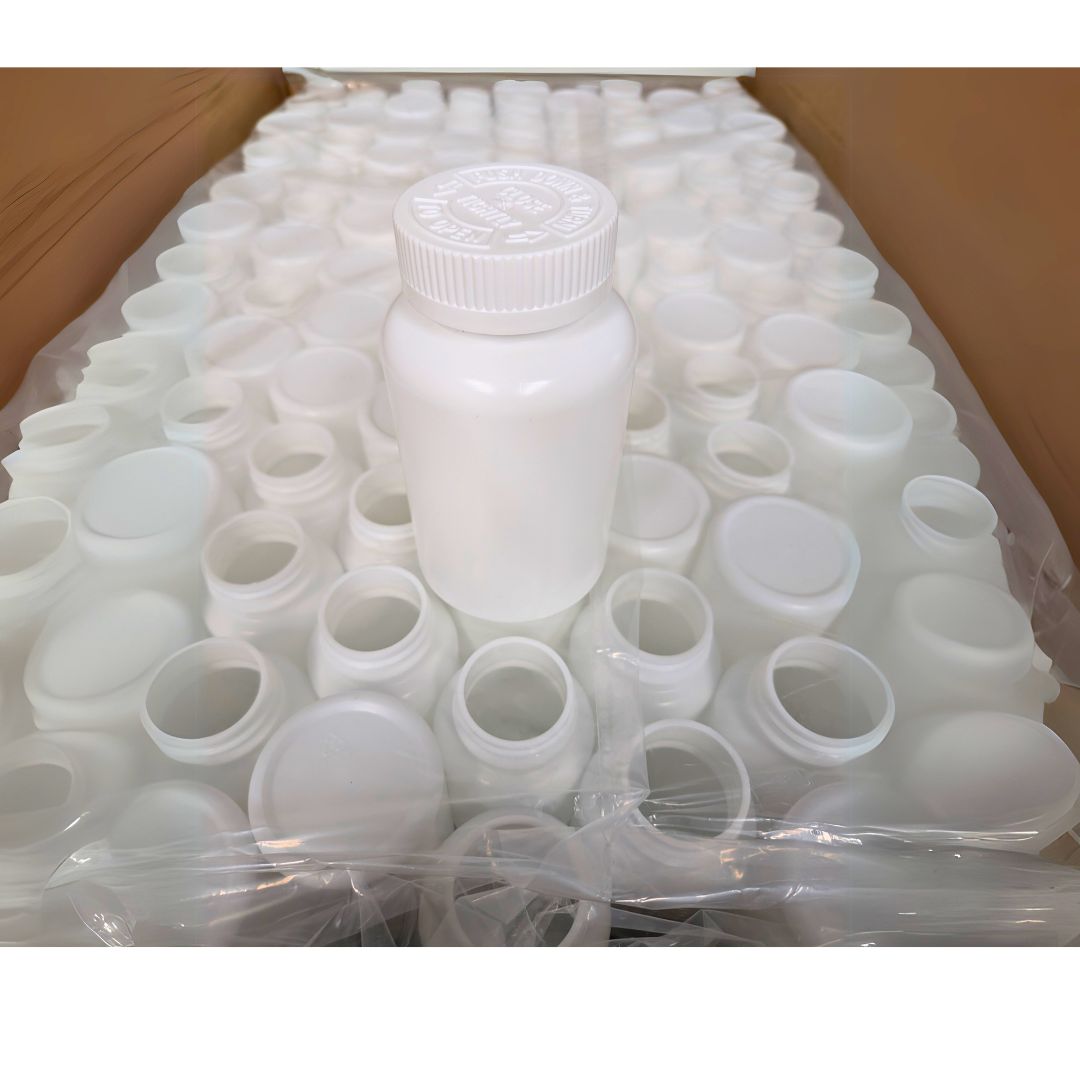HDPE Tablet Bottle - White CRC 100ml