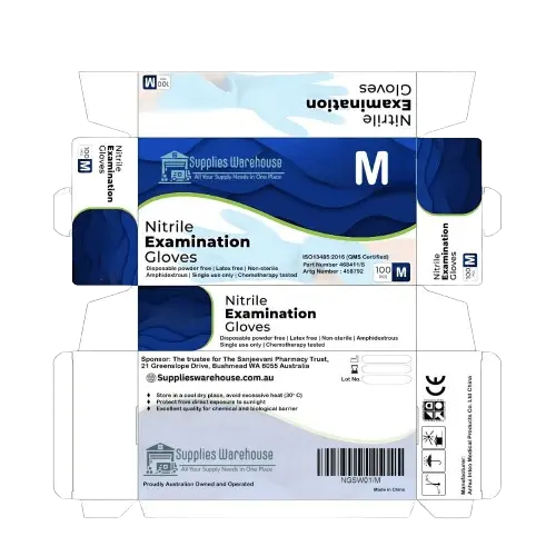 Premium Nitrile Exam Gloves – Powder-Free (Medium) | Best Price in Australia