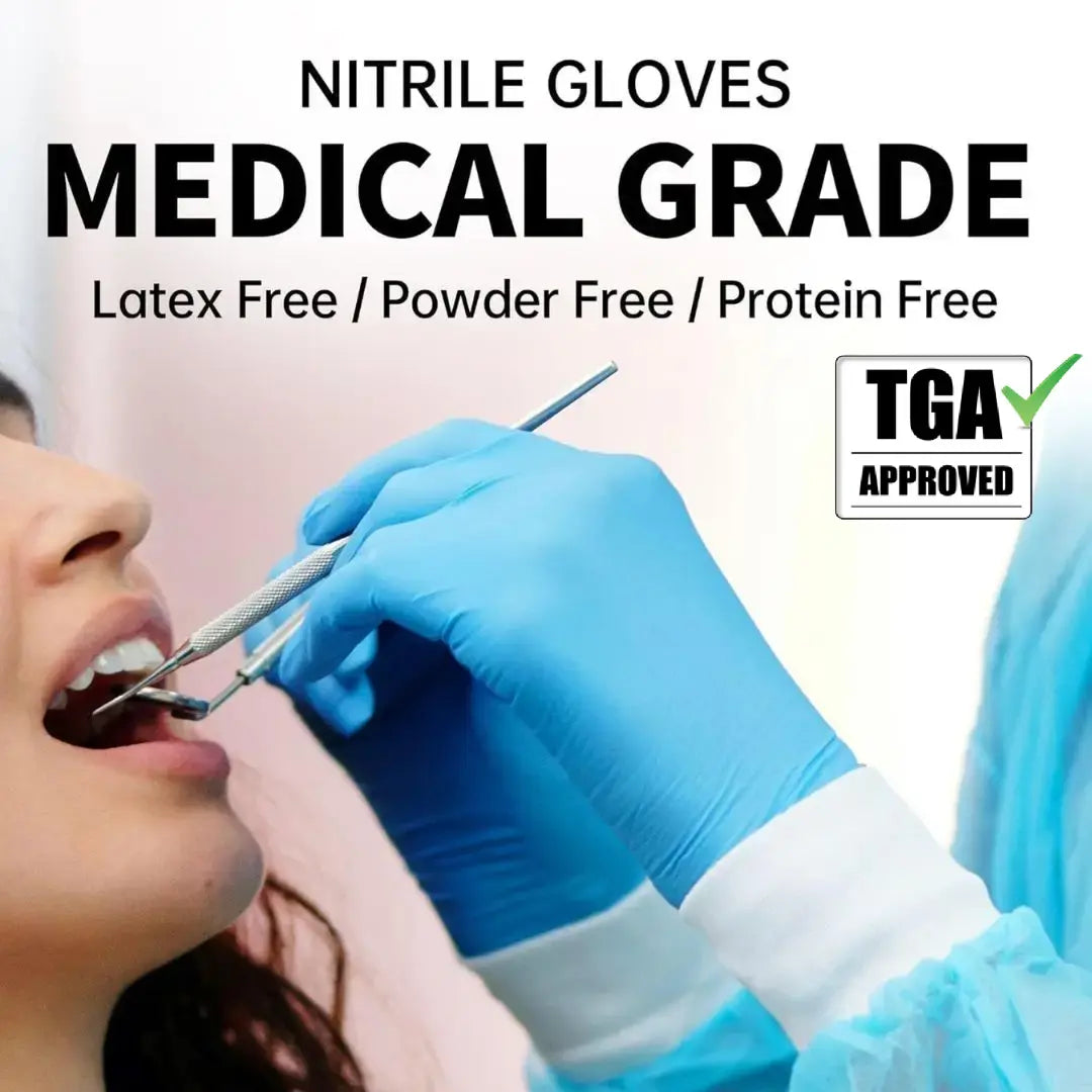 Premium Nitrile Exam Gloves – Powder-Free (Large) - 1000 pieces