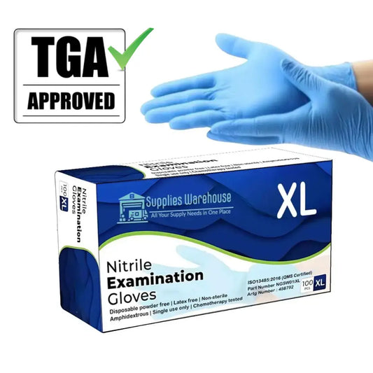 Premium Nitrile Exam Gloves – Powder-Free (Extra Large) - 1000 pieces