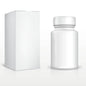 HDPE Tablet Bottle - White CRC 60ml