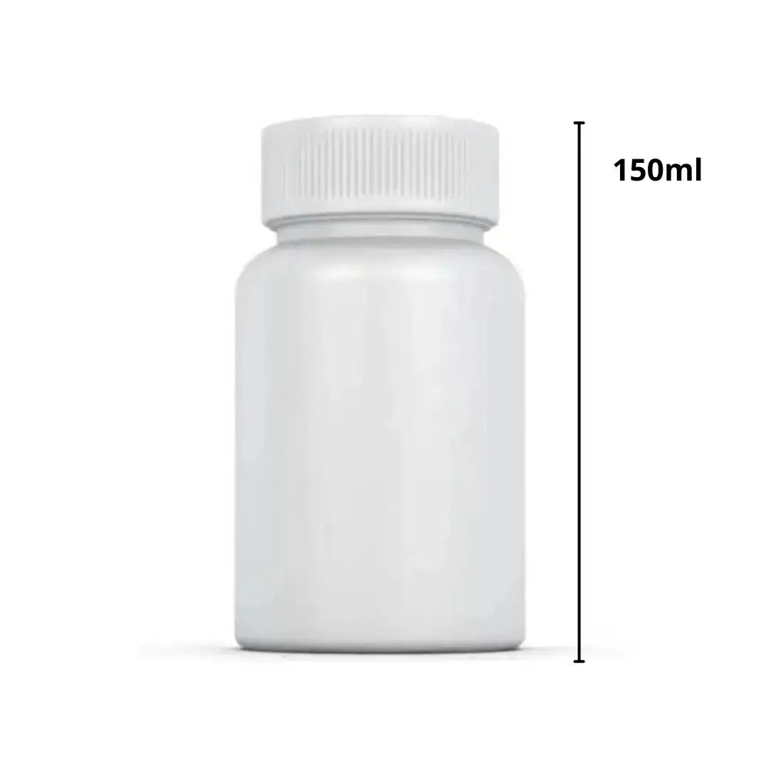 HDPE Tablet Bottle - White CRC, 150ml