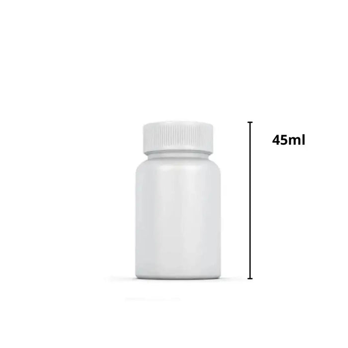HDPE BOTTLE WHITE With CRC Cap 45ml BOTTLE