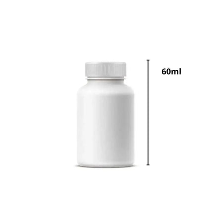 HDPE Tablet Bottle - White CRC 60ml