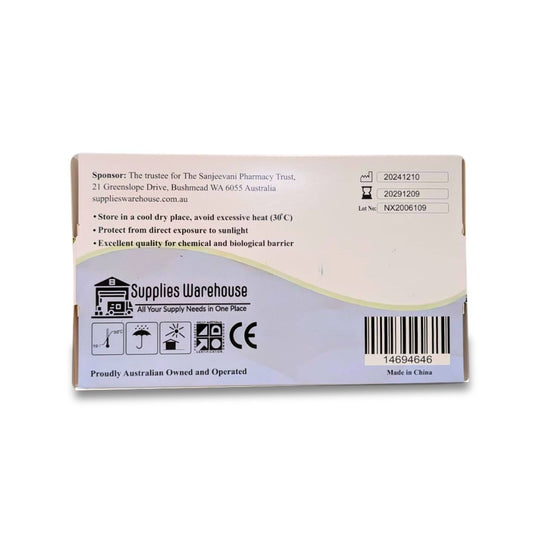 Examination Gloves Blue Colour - Nitrile, Powder-Free, Medical Grade (10 Boxes) 1000 Pcs Hand Gloves