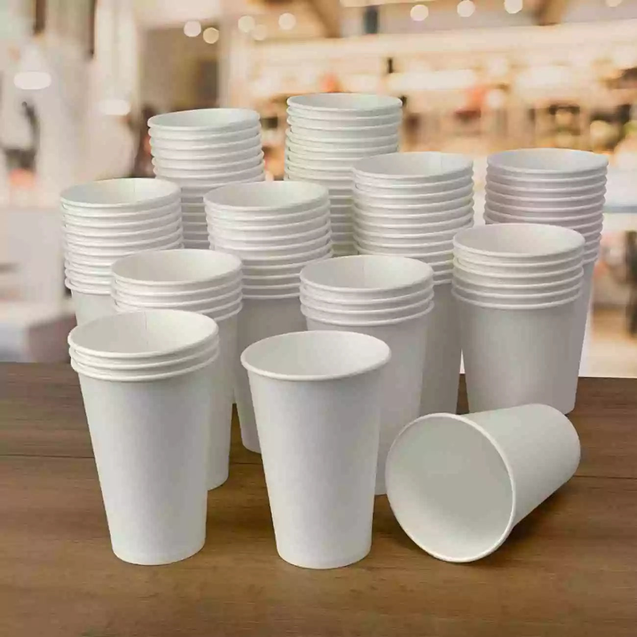 Writer Disposable Single Wall Paper Cups 227ml 8oz Box of 1000 White