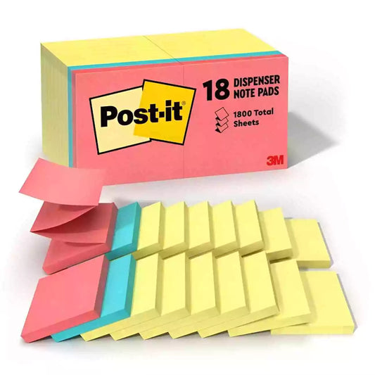 3M POST-IT POPUP NOTES R330-18AUCP ASSORTED 73x73