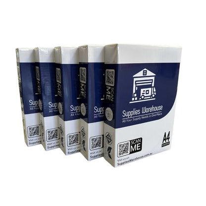 Premium A4 Copy Paper 80 GSM- 5 packs (2500 sheets)