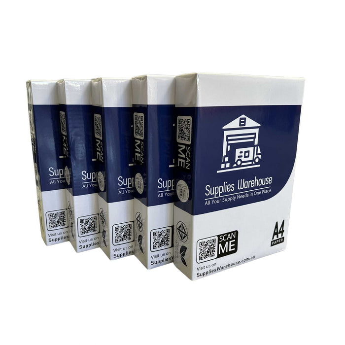 Premium A4 Copy Paper 80 GSM- 5 packs (2500 sheets)