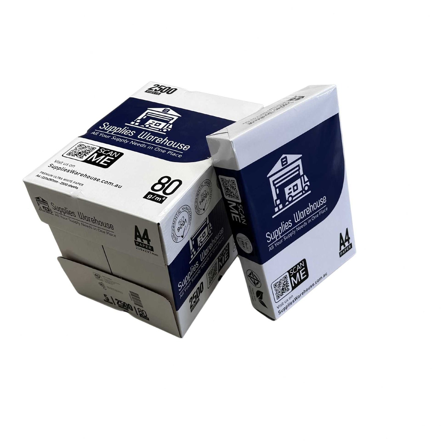 Premium A4 Copy Paper 80 GSM- 5 packs (2500 sheets)