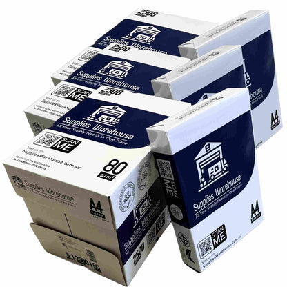 Premium A4 Copy Paper 80 GSM- 5 packs (2500 sheets)