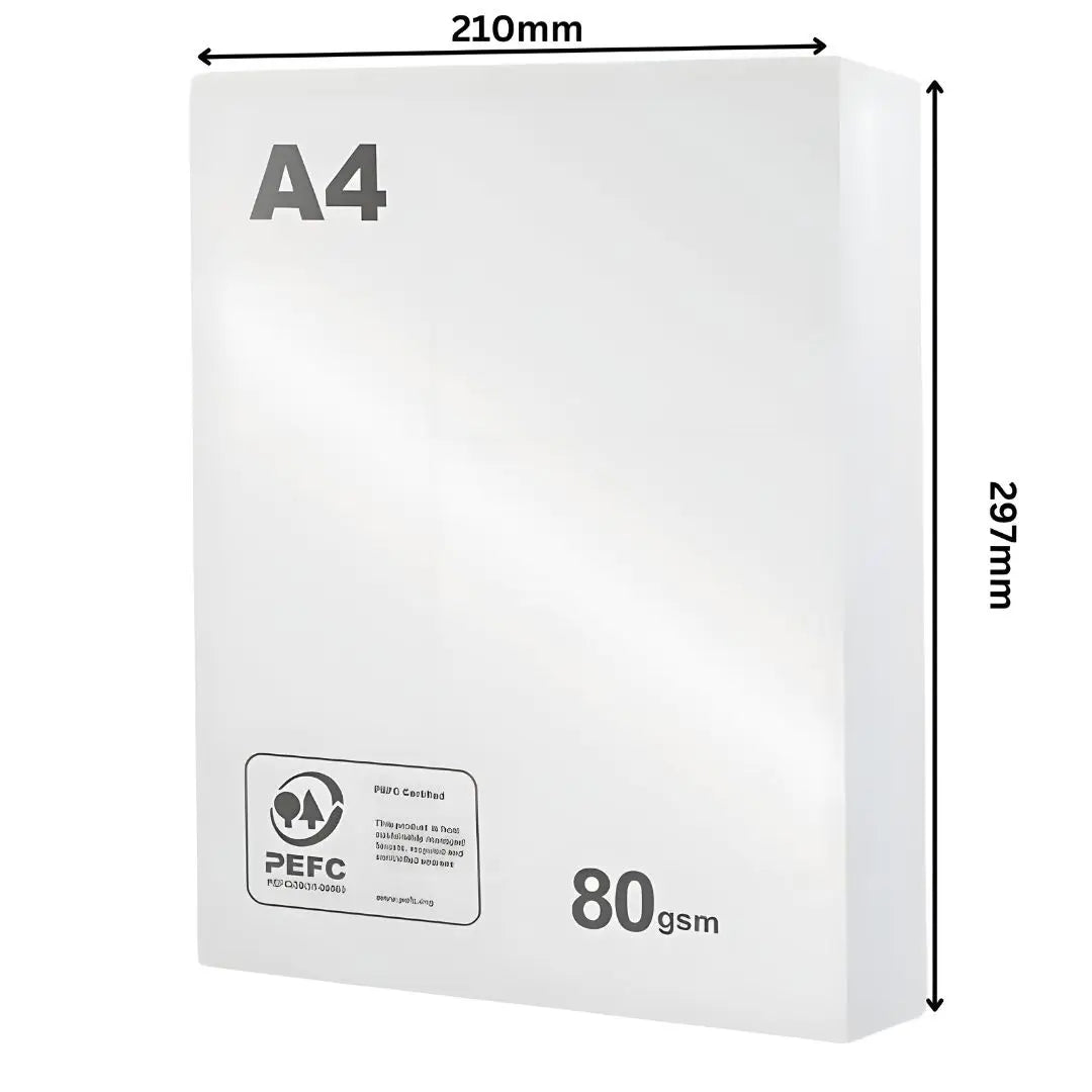 Premium Plus A4 Paper - 500 Sheets Each Pack (80 GSM) | Best Price in Australia