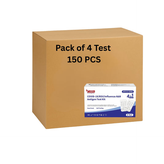 Cellife 4-in-1 COVID-19, RSV, Influenza A & B Antigen Test Kit – Pack of 4 Tests